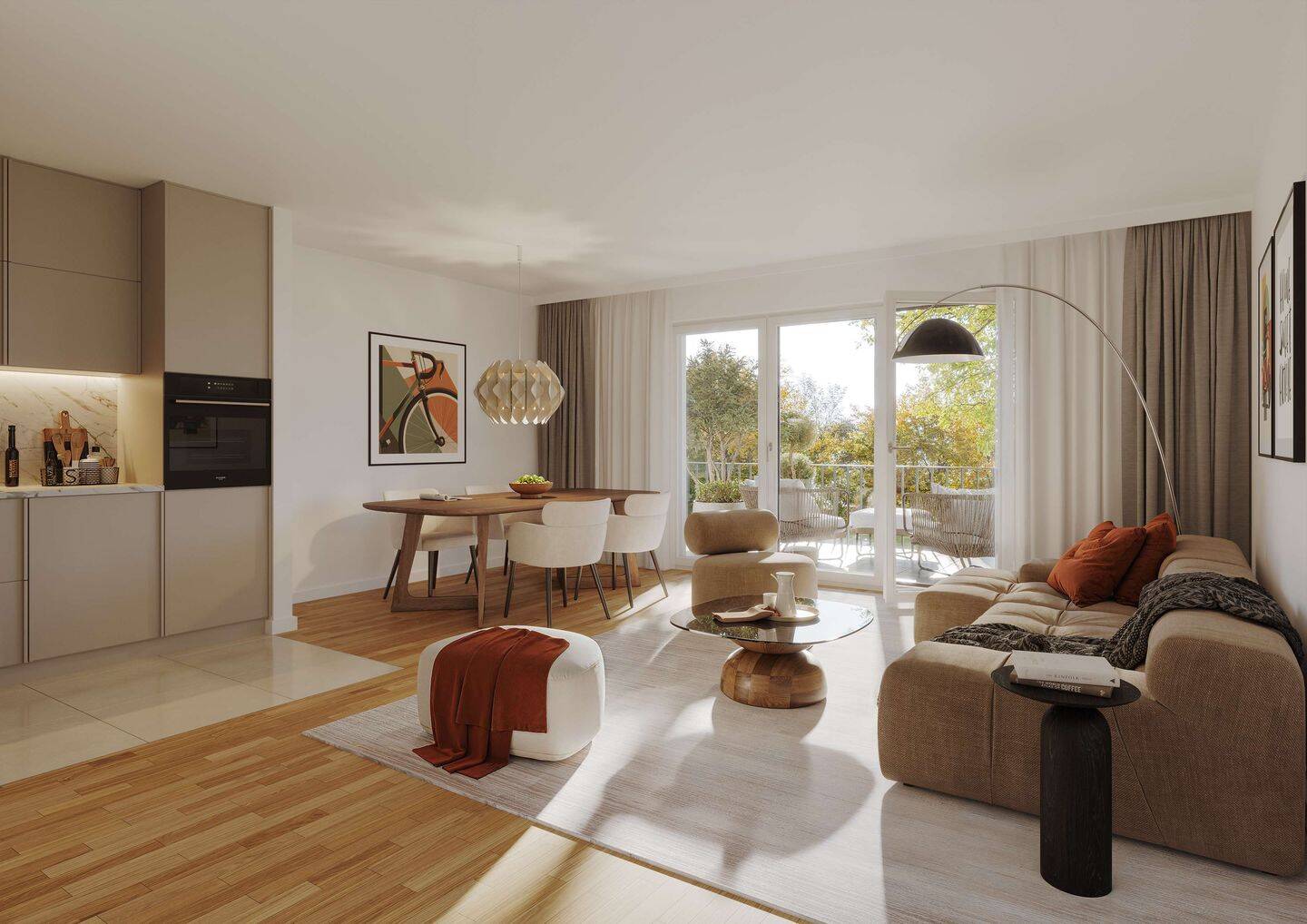 3-Zimmer-EG | Garten | 2 Terrassen | ca. 91 m² | Whg.57 – 80807 München – Vorschaubild 2