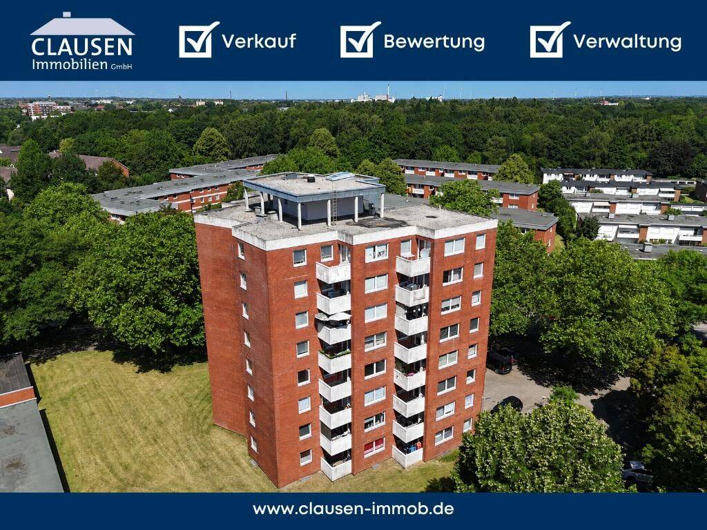 Sonnige 2,5-Zimmer-Wohnung mit Balkon und Aufzug in beliebter Lage von Neumünster-Ruthenberg!, 24539 Neumünster (Gadeland Ruthenberg Stör Wittorf)