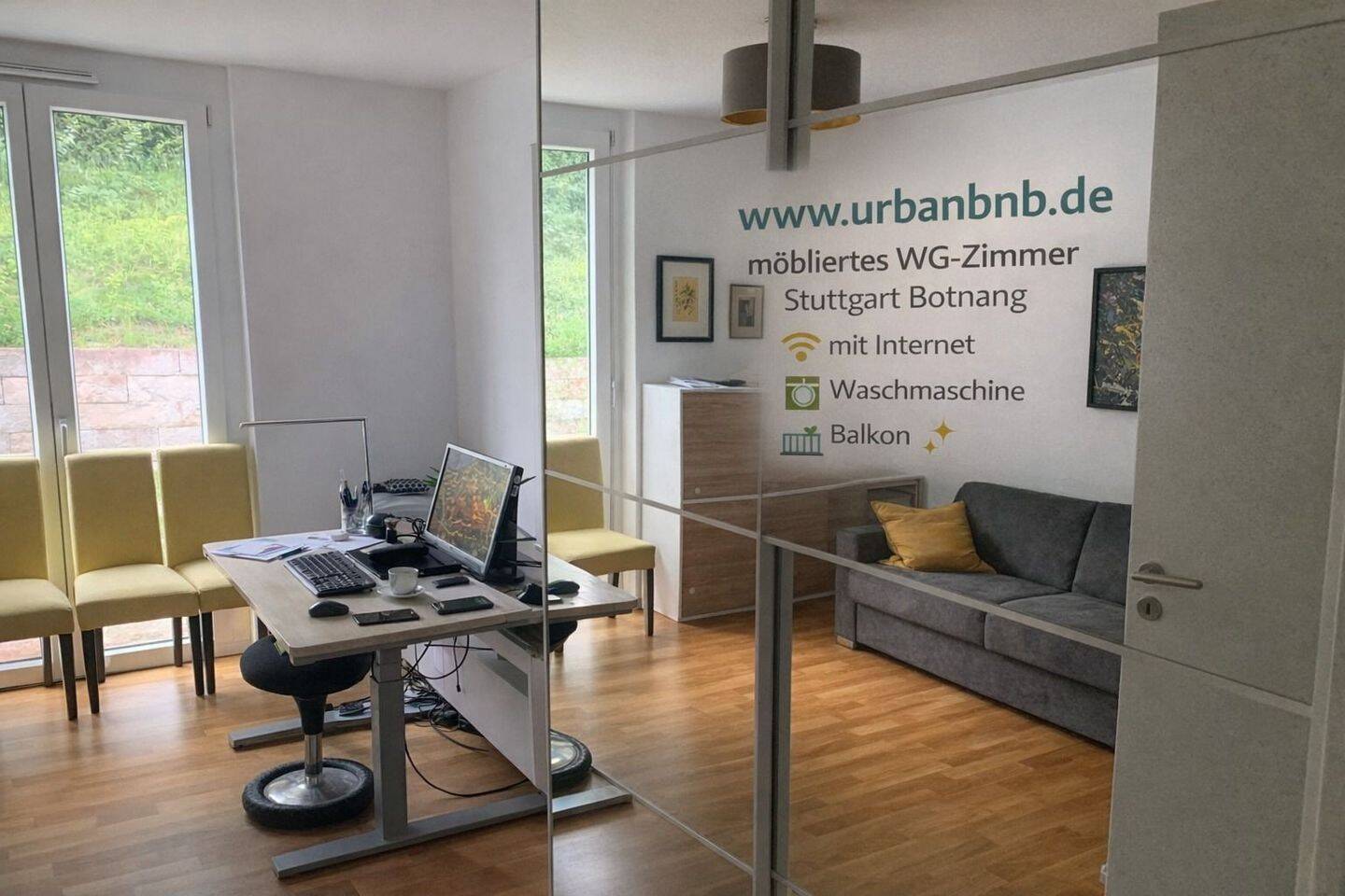 möbliertes WG-Zimmer Stuttgart Botnang für Wohnen auf Zeit, 70195 Stuttgart (Botnang)