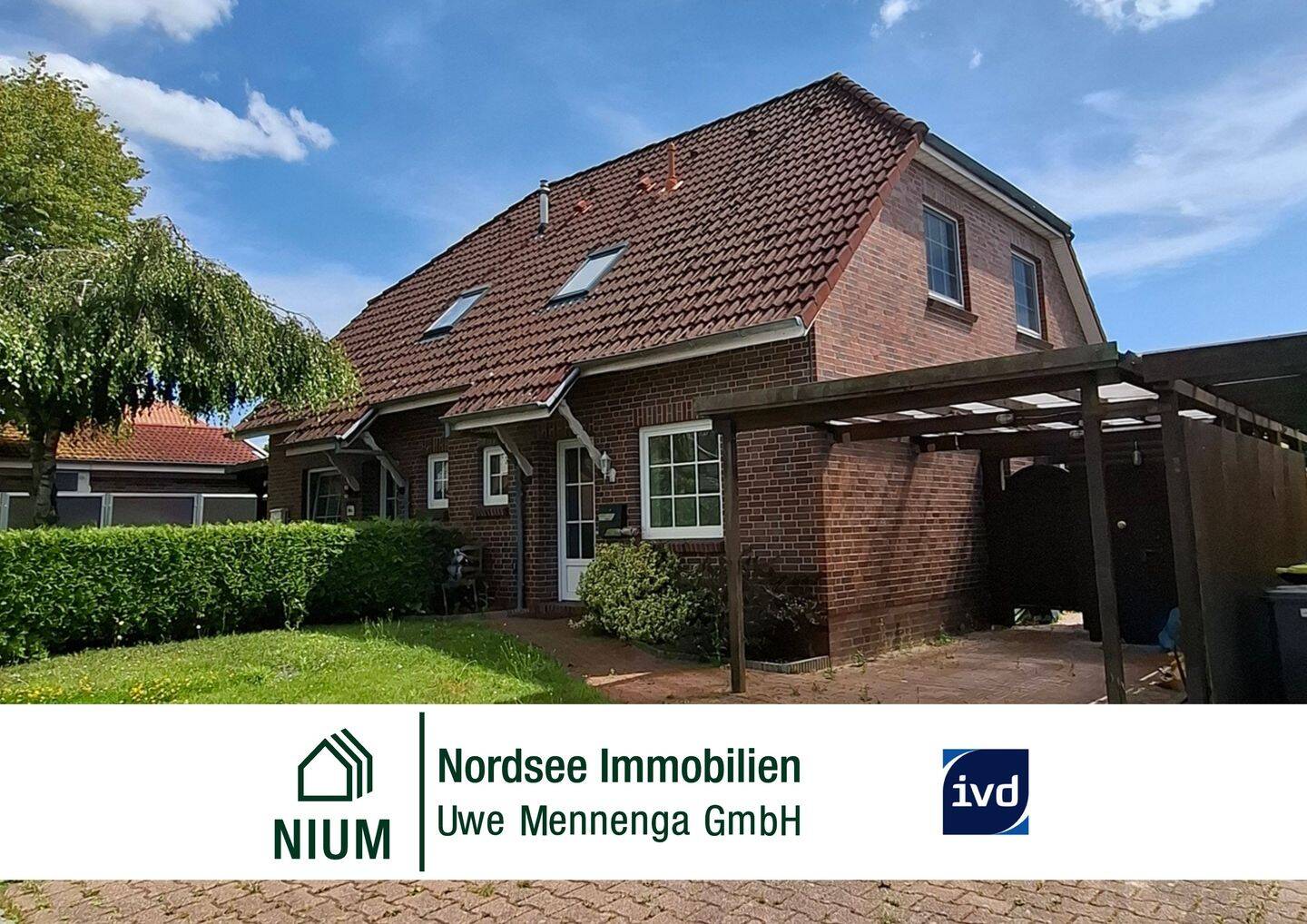 Gepflegte Haushälfte in ruhiger zentraler Sackgassenlage – 3 Zimmer, Terrasse und Garten, 26529 Osteel