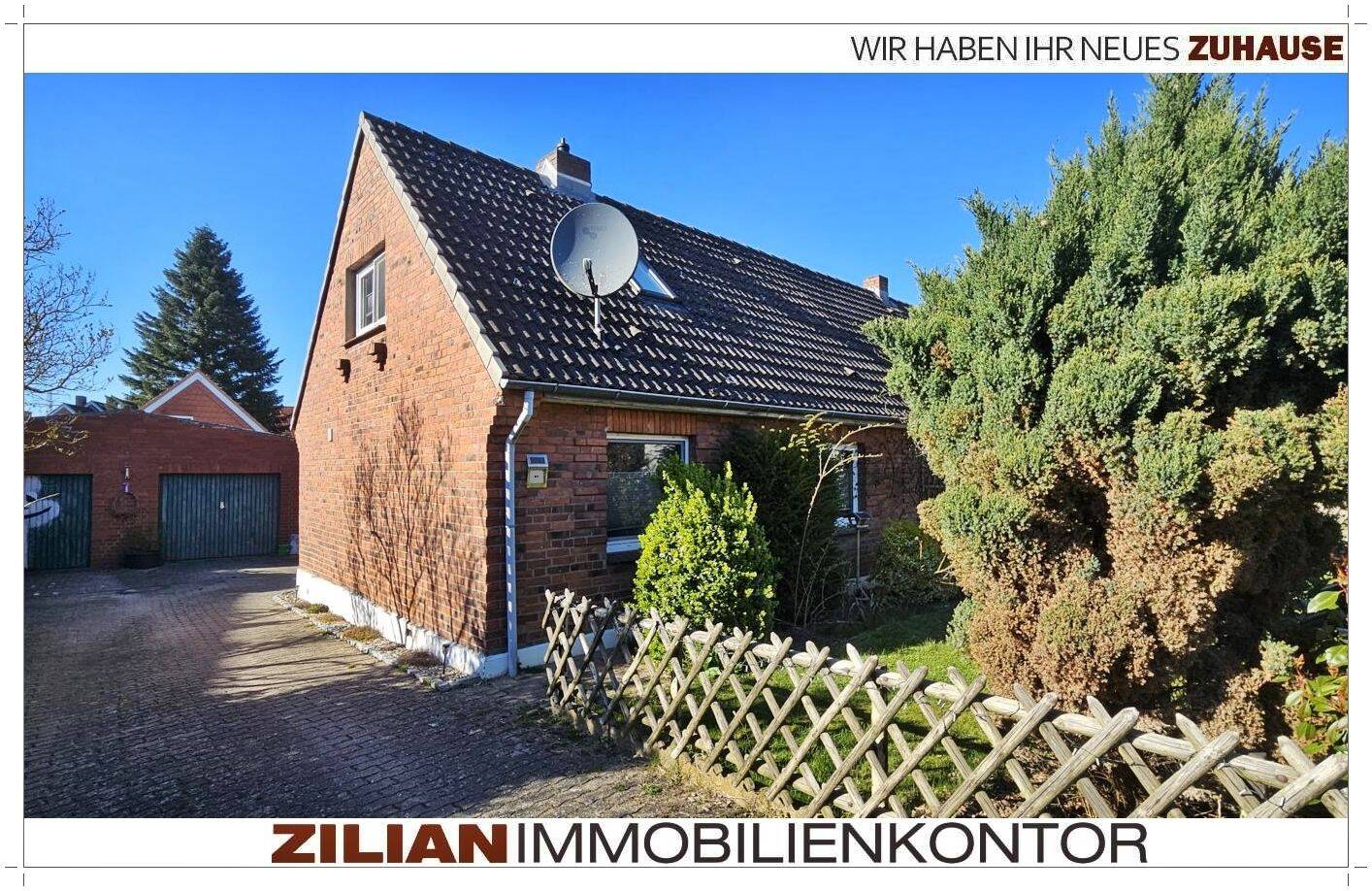Sofort frei – Kleine Doppelhaushälfte mit Teilkeller und Doppelgarage, 23626 Ratekau