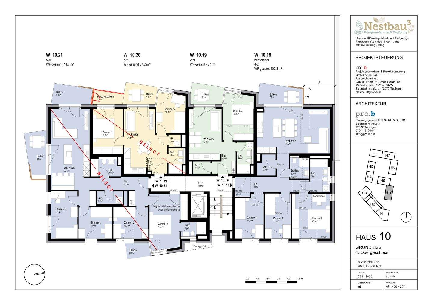 KfW-Förderung möglich – WE 10.18 – Gemeinschaftlich bauen und wohnen zum Selbstkostenpreis = OHNE PROVISION, 79106 Freiburg im Breisgau