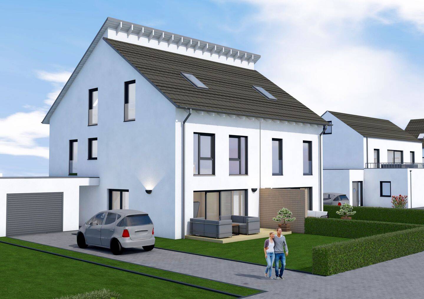 Baubeginn erfolgt !!! Moderne Doppelhaushälfte mit 5 Zimmern u. 2 Bädern / Neubau / Erstbezug!, 38108 Braunschweig