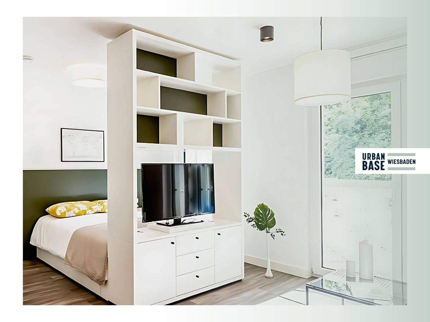 URBAN BASE: Vollmöbliertes 1-Zimmer-Apartment mit EBK, ALL-IN-MIETE, UVM. im Wiesbadener Stadtzentrum, 65189 Wiesbaden (Biebrich Wiesbaden)