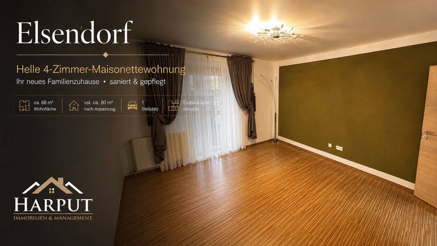 Ihr neues Familienzuhause: Helle 4-Zimmer-Maisonette in Elsendorf, 84094 Elsendorf