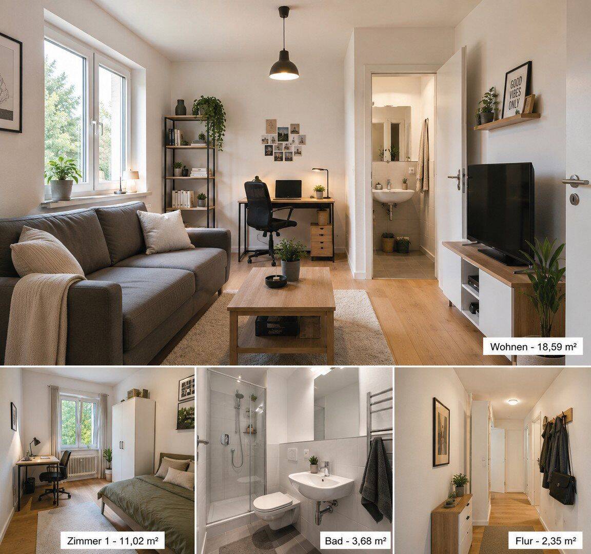 Erstbezug nach Sanierung WG-Zimmer in Stuttgart Rohr, 70565 Stuttgart (Dürrlewang Fasanenhof Möhringen Rohr Vaihingen)