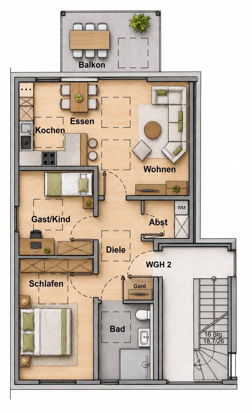 Neubau Eigentumswohnung in Hörste zu Verkaufen!, 59558 Lippstadt