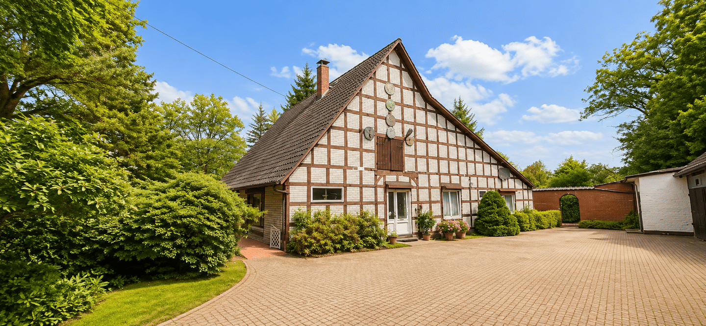 Einfamilienhaus mit Ausbaureserve auf großem Grundstück umgeben von Wiesen zu verkaufen, 27367 Hassendorf