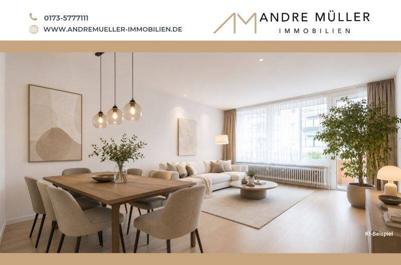 Nieder-Olm: Schöne 3-Zimmer-Wohnung mit Loggia, Stellplatz und zentraler Lage, 55268 Nieder-Olm