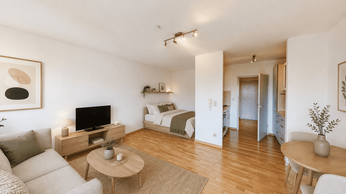 Urbanes Wohnen mit Potenzial: 1-Zimmer-Apartment mit Balkon in der Sanderau, 97072 Würzburg (Altstadt Sanderau)