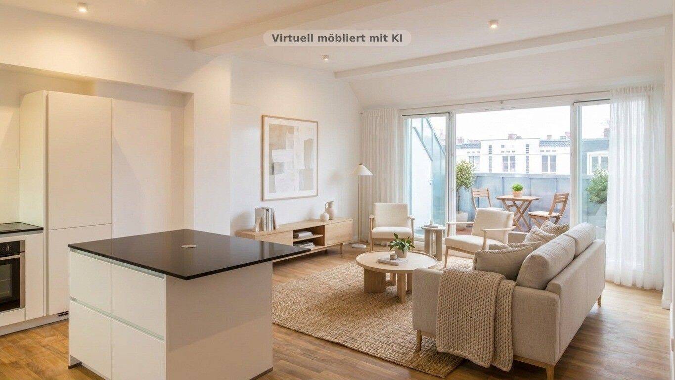 HOMESK – Exklusive Dachgeschoss OHNE Aufzug aber mit großer Dachterrasse und Einbauküche, 14057 Berlin (Charlottenburg-Wilmersdorf Charlottenburg Westend)
