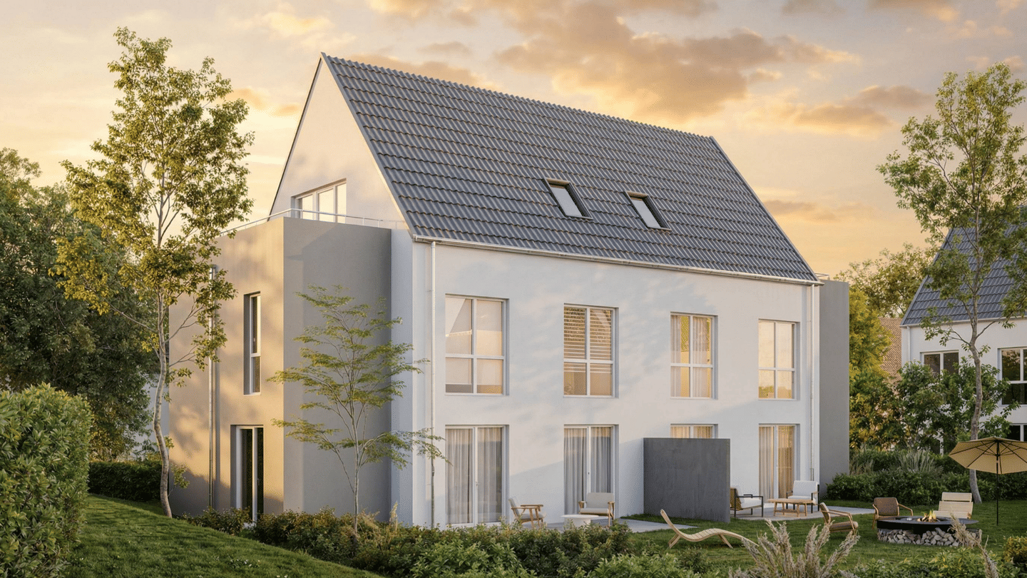 Rohbau ferig! Neubau von 8DHH mit Dachterrasse in ruhiger, grüner Lage von Bad Homburg Ober-Erlenbach, 61352 Bad Homburg v.d. Höhe