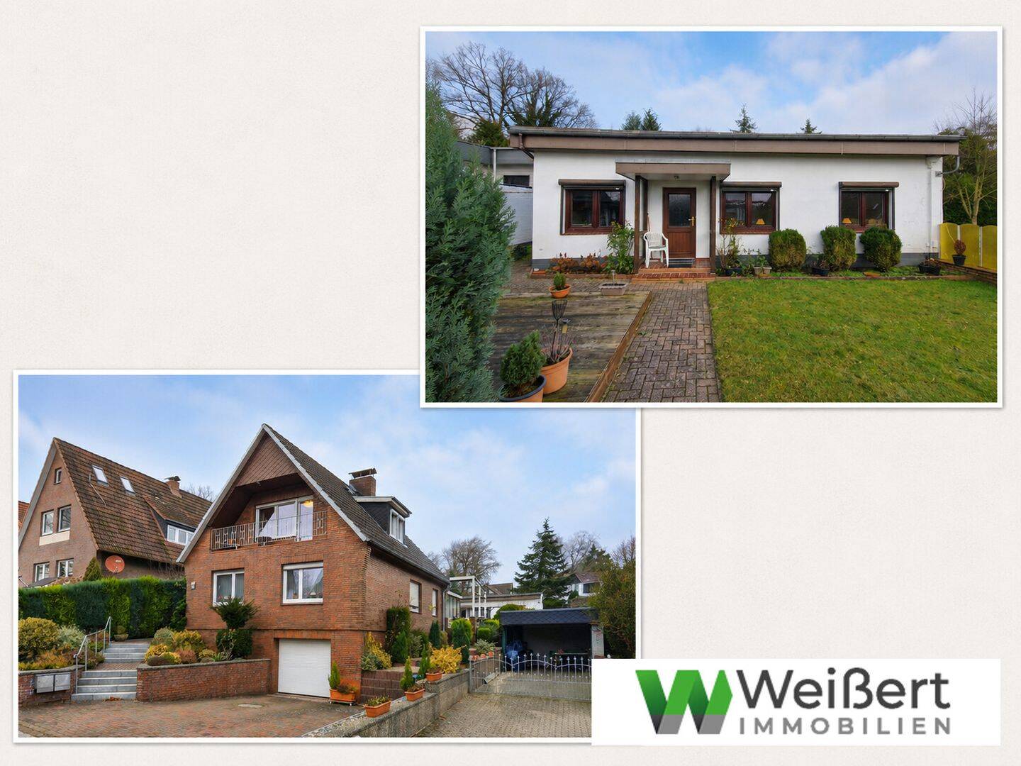 2 Häuser, 1 Preis – perfektes Mehrgenerationenwohnen in Ein- / Zweifamilienhaus + Bungalow auf 798 m² Grdst., 25524 Bekmünde