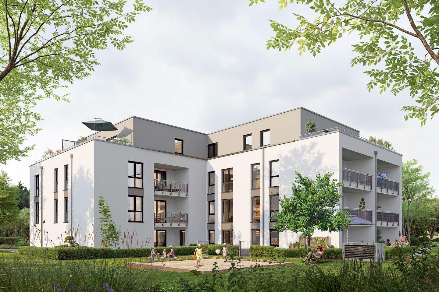 WE 04 – 78,4 m² Erdgeschoss mit Balkon KFW Förderung möglich