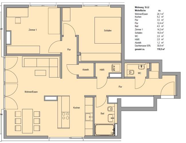 SOFORTBEZUG! Attraktive Studio-Wohnung mit Dachterrasse und Traumblick! Nachhaltiger KfW 55-Standard