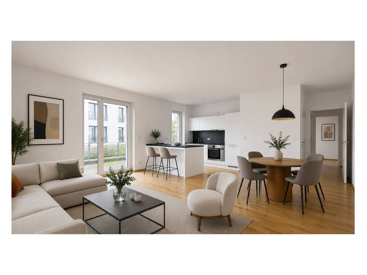 Gehobener Wohnkomfort im Grünen: Neuwertiges 3-Zimmer-Designobjekt mit sonniger Terrasse und EBK, 38446 Wolfsburg