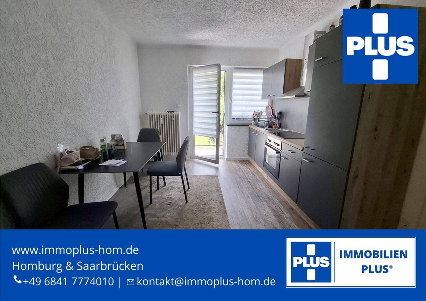 HOMBURG-CITY; MÖBLIERTE UND MODERNE 2 ZKB WOHNUNG MIT BALKON, 66424 Homburg