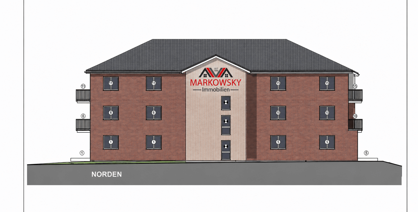 Wohnung 1 – Barrierefreie 1-Zimmer-Neubauwohnung mit Terrasse zum Erstbezug ab Oktober 2026 in Stuhr-Brinkum, 28816 Stuhr