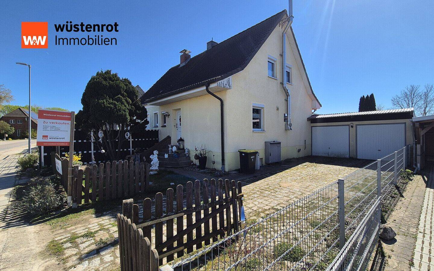 Modernisiertes Wohnhaus mit Keller und Doppelgarage auf über 600m² Grund in Woeten – ohne Käuferprovision, 19374 Parchim