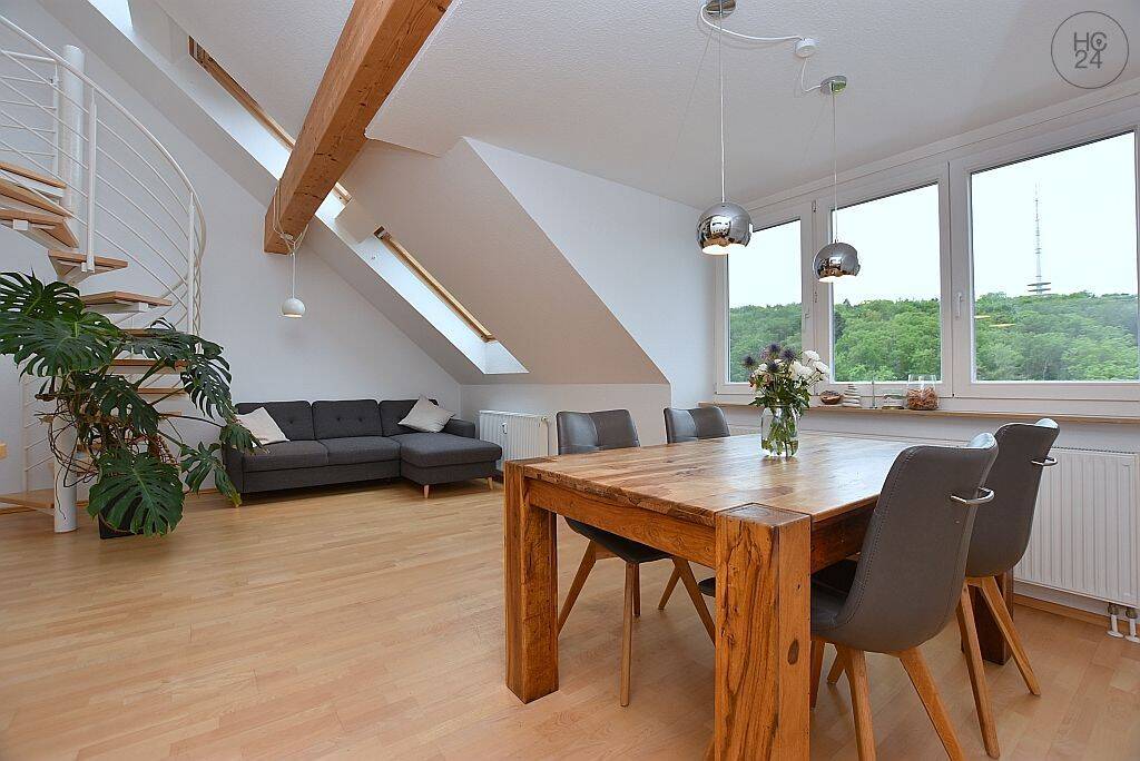 Modern möblierte Maisonette Wohnung in grüner Wohnlage in Stuttgart Ost zur Zwischenmiete, 70186 Stuttgart (Ost)