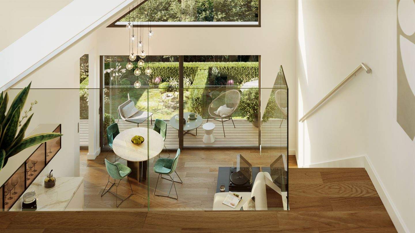 Wunderschöne Galerie-Wohnung mit 3 Zimmern plus Galerie, Balkon und eigenem Gartenanteil (WE 6), 14532 Kleinmachnow
