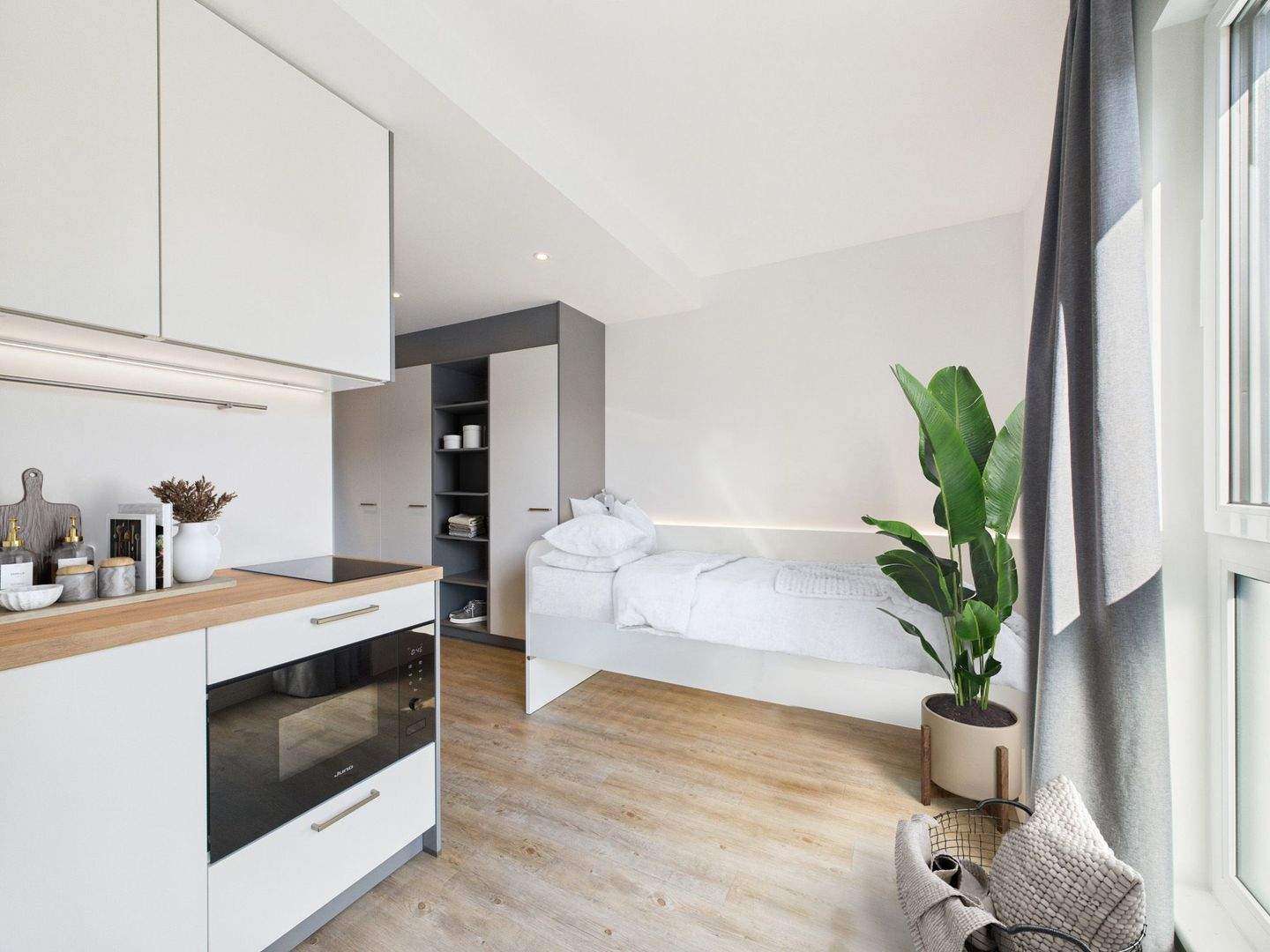 All-Inclusive-Miete: Möblierte 1-Zimmer-Wohnung – Erstbezug nach Sanierung & in Uni-Nähe| Large Bude, 95444 Bayreuth (Altstadt City Gartenstadt Kreuzstein Neue Heimat)