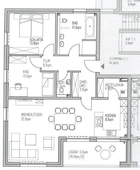 Moderne 3-Zimmer-Wohnung mit Balkon in Wolfenbüttel, 38304 Wolfenbüttel