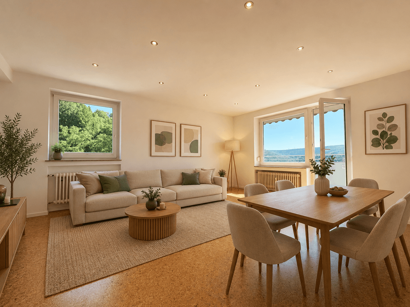 Frei verfügbar + Käufer provisionsfrei! 3-Zimmer Wohnung mit Panoramablick, 76332 Bad Herrenalb