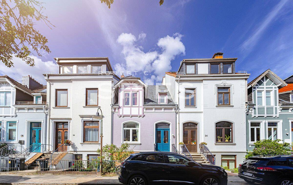 New York in Bremen: Stilvolles Altbremer Reihenhaus mit modernem Loft-Charakter