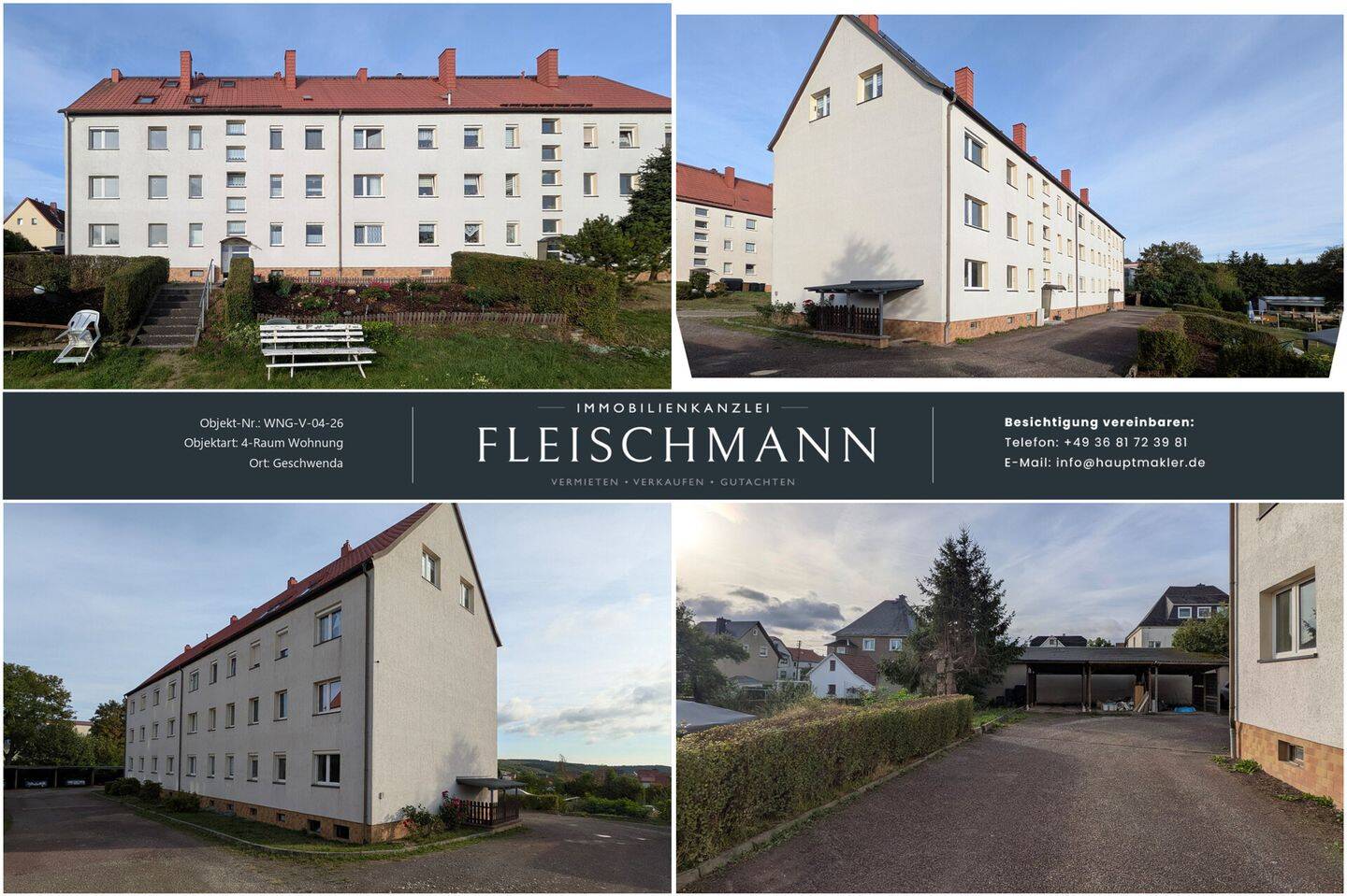 Geschwenda: 4-Zimmer-Wohnung mit Gartennutzung – Renovierungsobjekt mit klarem Grundriss, 99331 Geratal (Geschwenda)