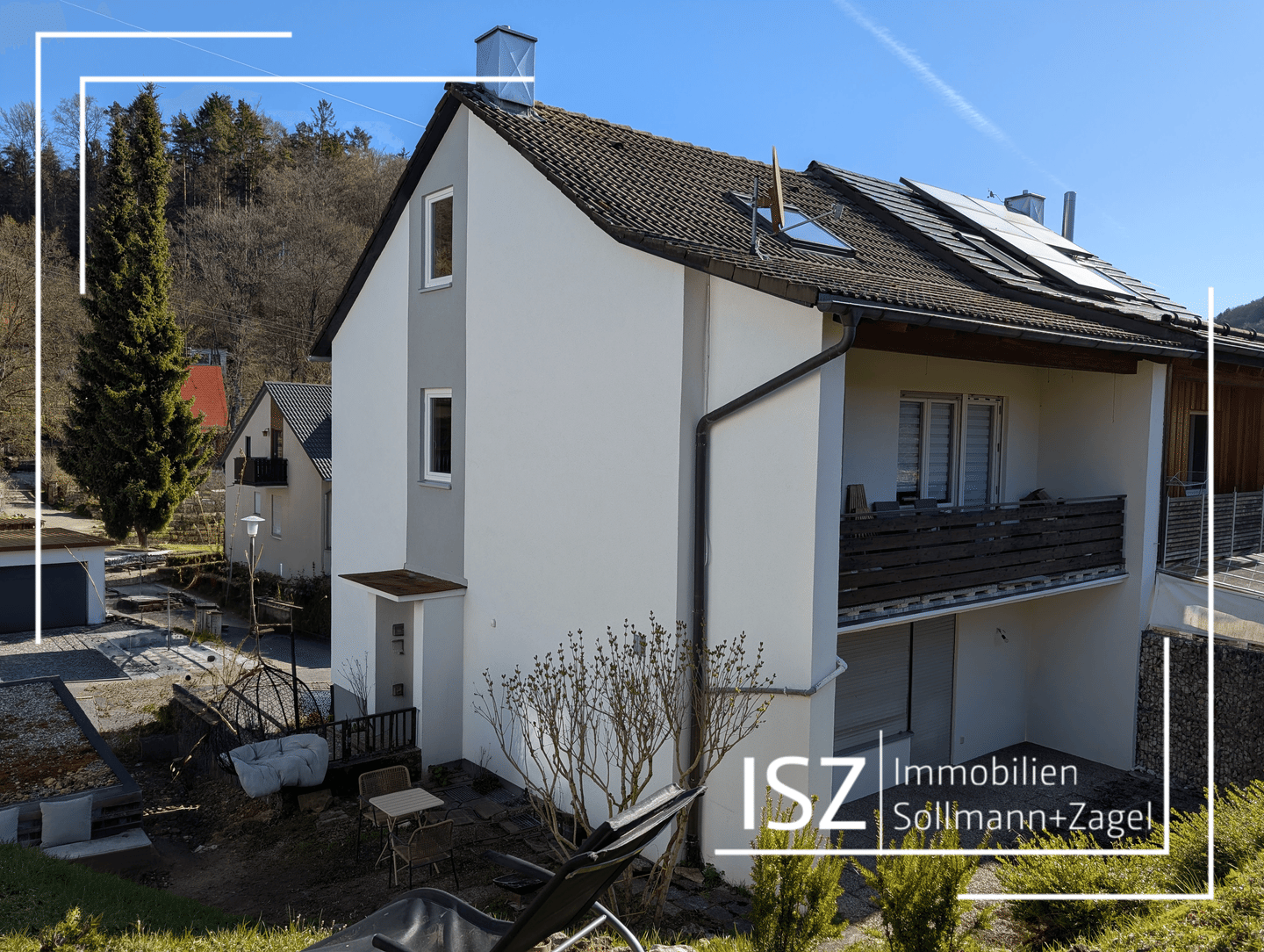 Helles 1,5-Zi.-Terrassen-Apartment mit Garage in ruhiger Südwest-Lage in Hartenstein OT, 91235 Hartenstein
