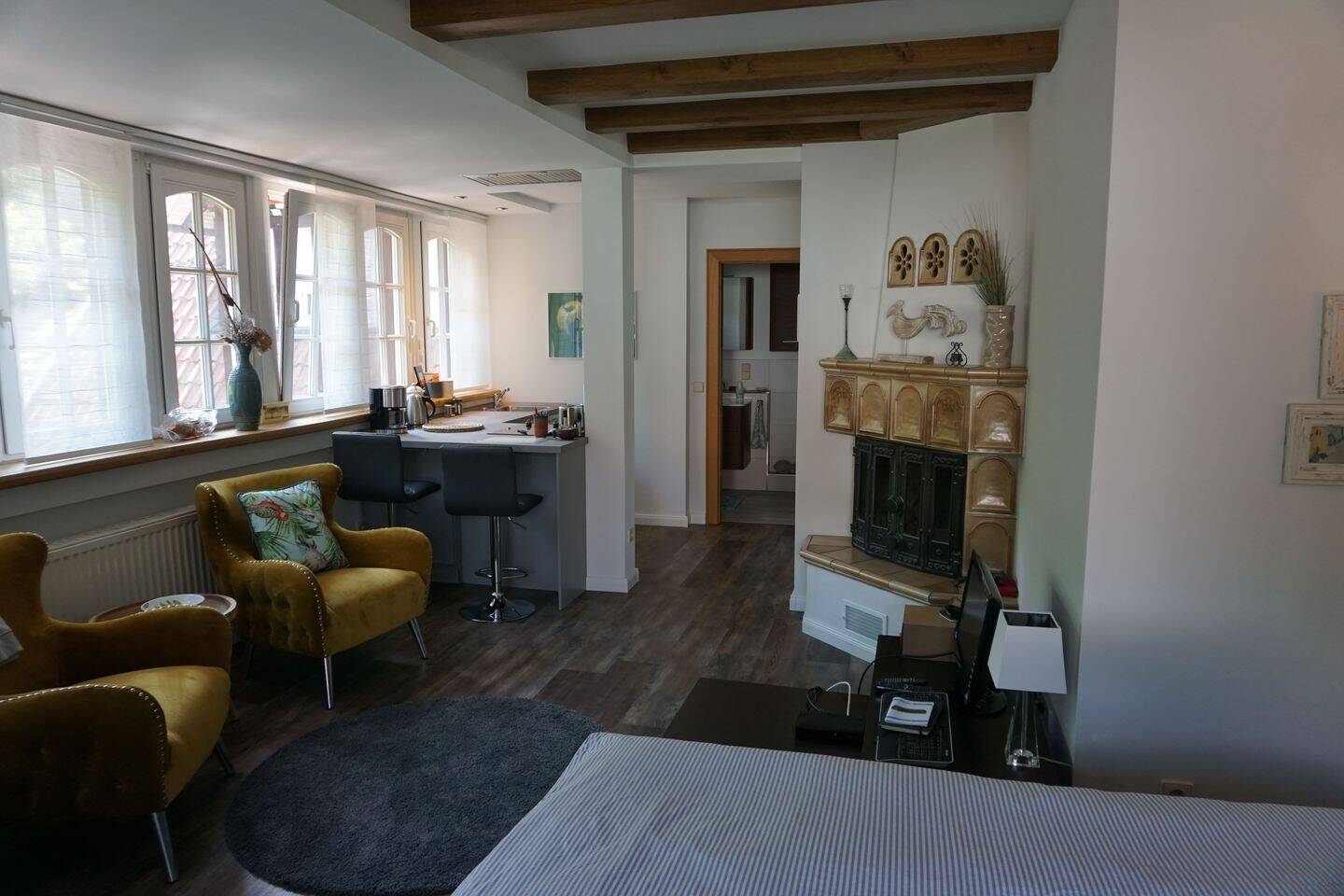 Voll ausgestattetes 1-Zimmer-Apartment mit integrierter Küche, Bad und Balkon, 49152 Bad Essen