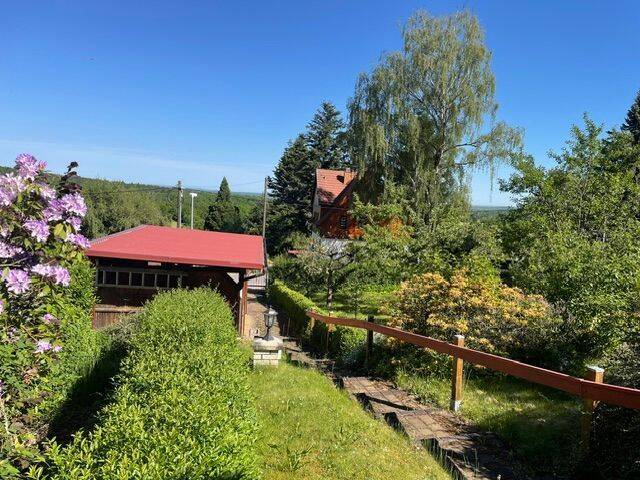 NEUER PREIS – kleines Haus mit sonnigen Garten, Garage , 2 Carports, Werkstatt und Waldstück, 99885 Luisenthal