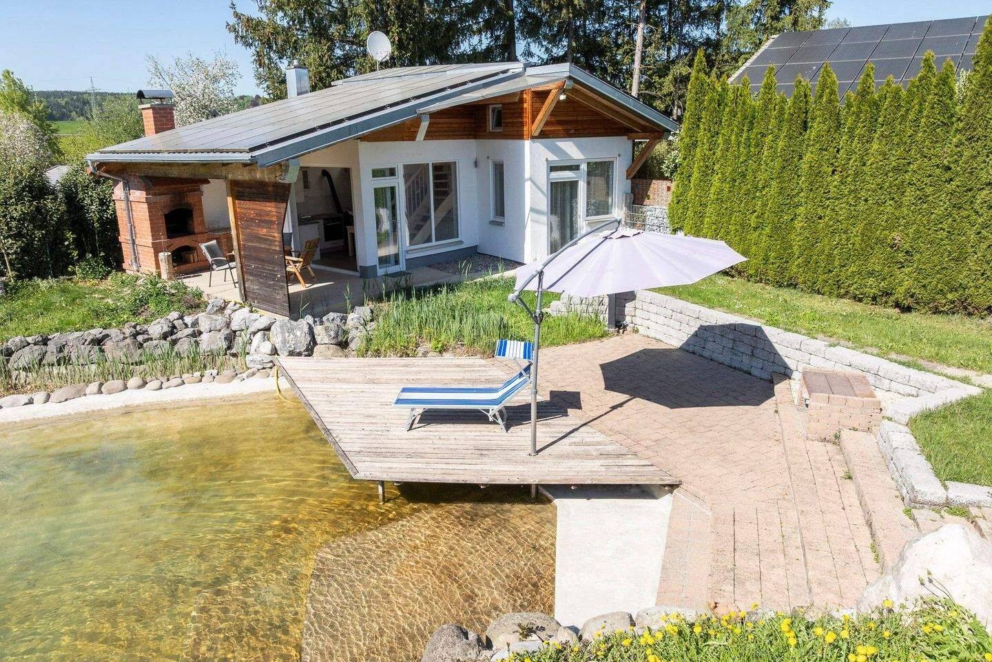 Naturparadies mit traumhaftem „Felsenbad“ und modernem Ferienhaus mit hochwertiger Ausstattung!, 87779 Trunkelsberg