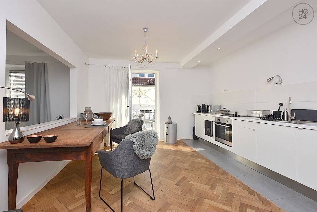 Exklusiv möblierte Altbauwohnung mit wöchentlichem Reinigungsservice im beliebten Stuttgarter Westen, 70197 Stuttgart (West)