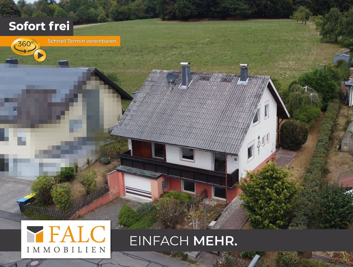 Einfamilienhaus mit großem Garten in ruhiger Sackgassenlage am Feldrand, 69429 Waldbrunn