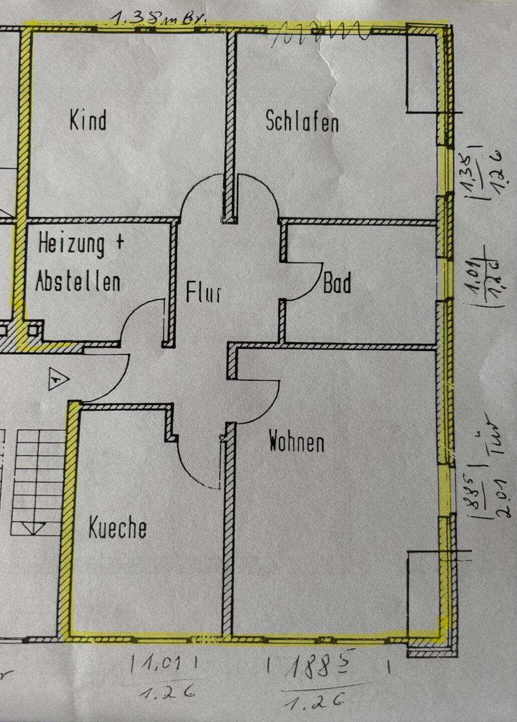 Vermiete 3-Zi.-Wohnung direkt in Meinersen ab 1.10 +Gartenanteil, 38536 Meinersen