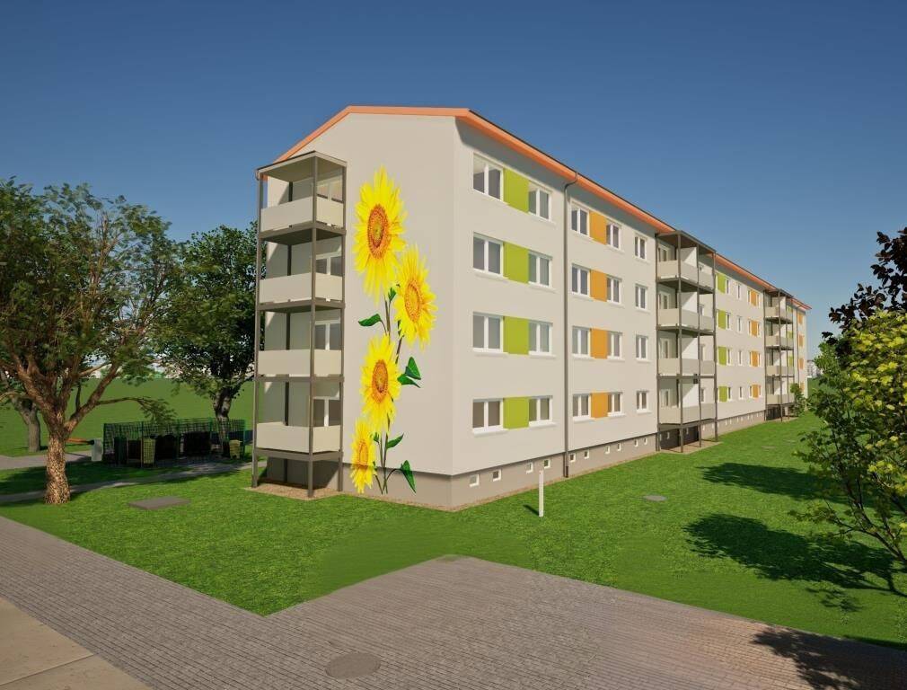 Barrierearme 1-Raumwohnung mit ebenerdiger Dusche, Fußbodenheizung und Balkon, 2977 Hoyerswerda
