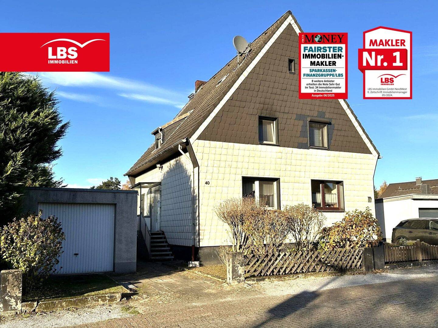 Modernisierte DHH, 91 m², 4 Räume mit Garten und Garage in Sterkrade-Nord, 46147 Oberhausen (Alsfeld Holten Schmachtendorf Sterkrade-Nord)