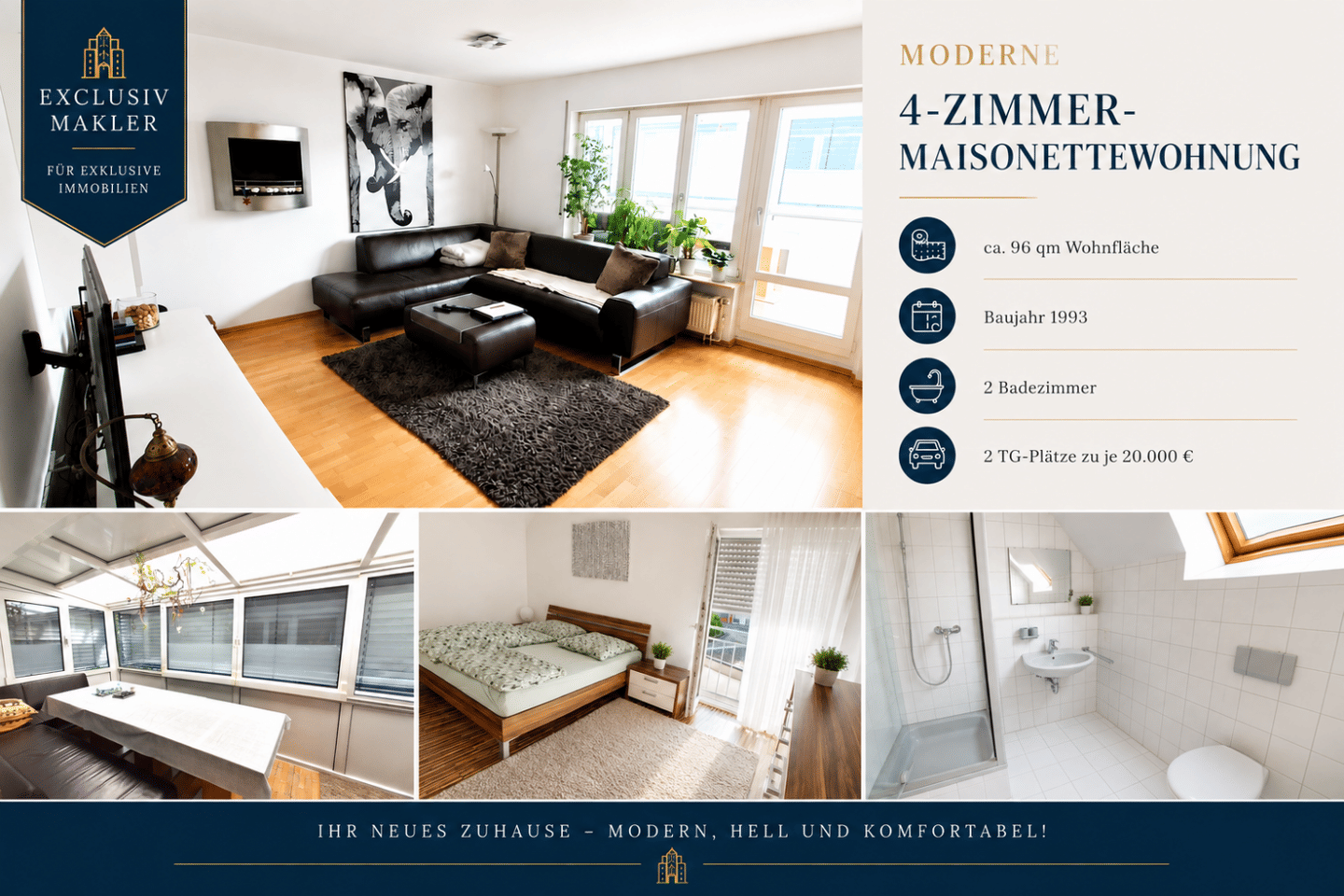 Familienglück auf zwei Ebenen – großzügige Maisonettewohnung in begehrter Wohnlage, 73650 Winterbach