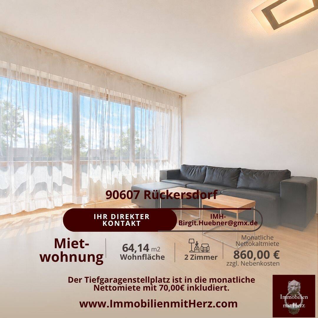 Möblierte Wohnung mit Balkon – Beliebte und gepflegte Lage, 90607 Rückersdorf