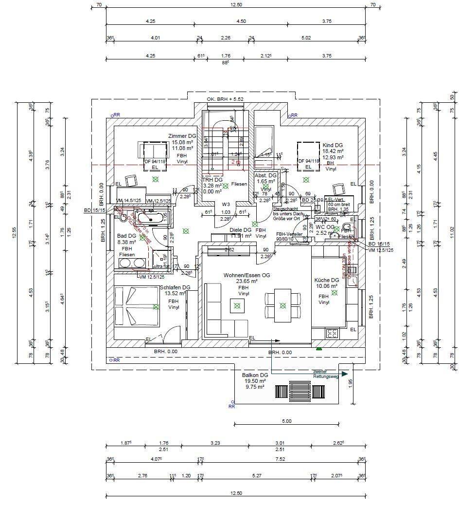 Moderne, helle 4-Zimmer-Wohnung (105qm) mit Balkon und EBK in Neubau (2020) in Winden von privat zu vermieten., 79297 Winden im Elztal