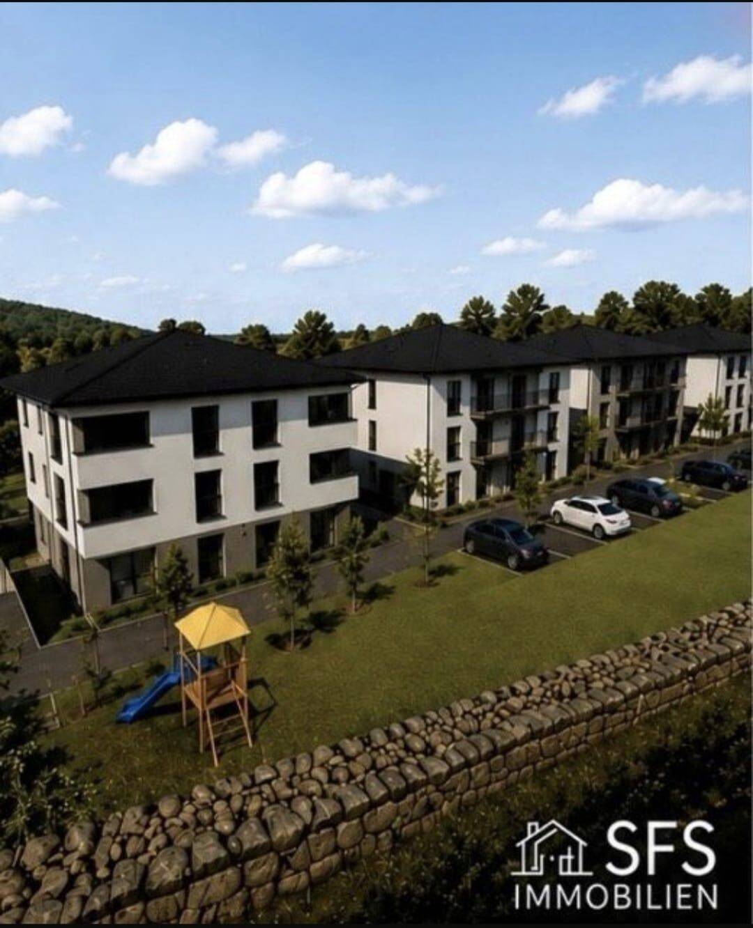 Hochwertige Neubauwohnung 3ZKB als Erstbezug mit exklusiver EBK, Terrasse u. Stellplatz, 66687 Wadern