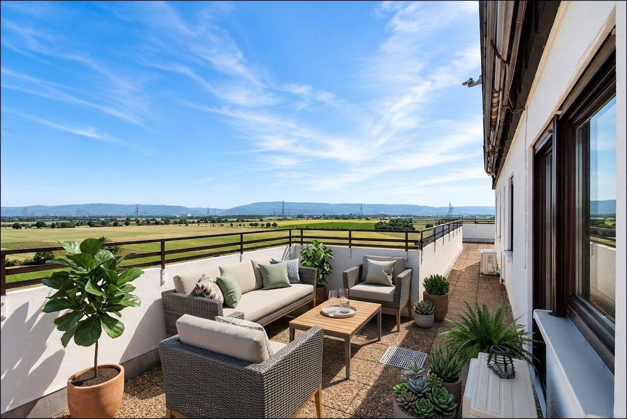 Modern – schick – einzugsbereit! Saniertes Penthaus mit Einbauküche, zwei Bädern und TG-Stellplatz!, 68723 Oftersheim