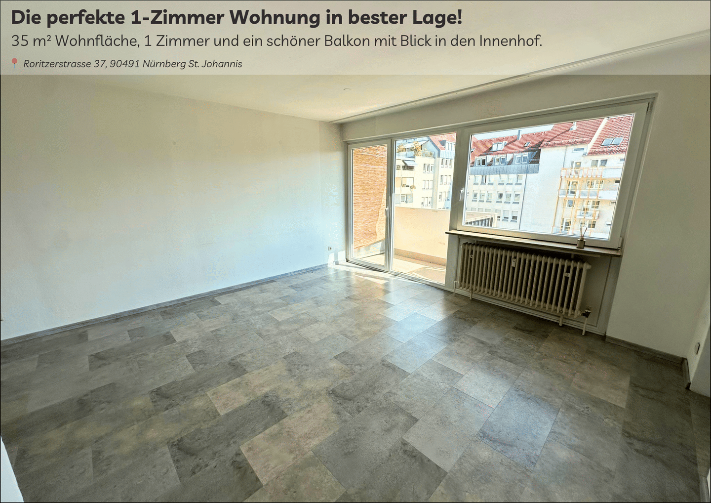 Die perfekte 1-Zimmer Wohnung in bester Lage – St. Johannis | Friedrich-Ebert-Platz, 90419 Nürnberg (Kleinweidenmühle Sankt Johannis)