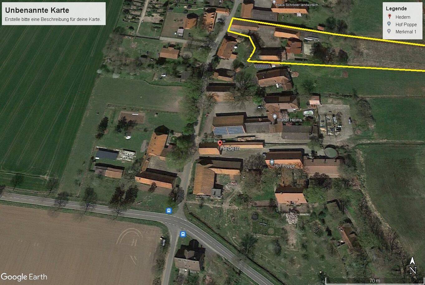 Resthof mit Waldflächen sowie weiteren Flächen in 27336 Frankenfeld OT Heddern nahe der Aller, 27336 Frankenfeld