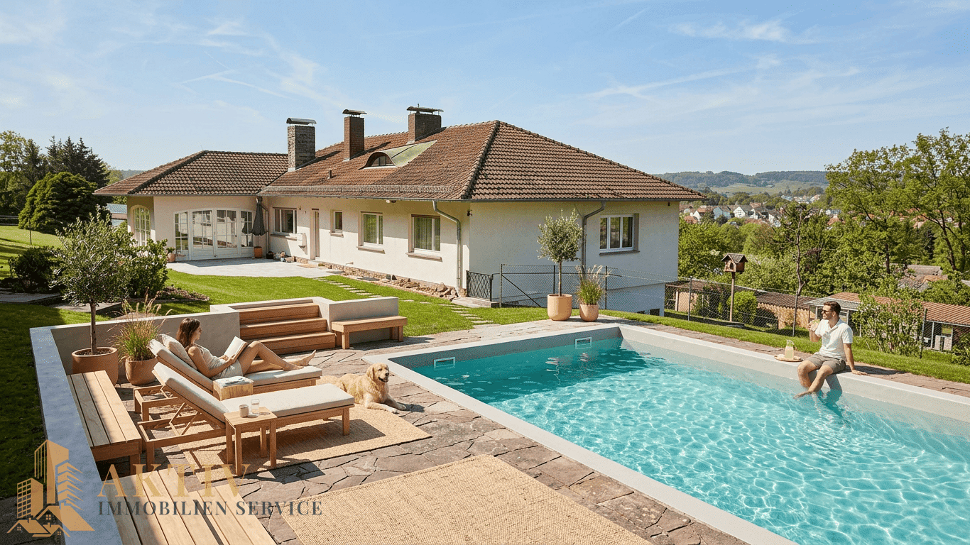 Großzügige Villa in traumhafter Hanglage mit Wintergarten und Einliegerwohnung, 63768 Hösbach