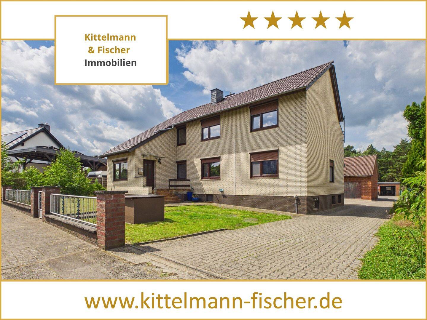 Anwesen in Stüde | Bernsteinsee fußläufig | 2.047 m² Grundstück | Drei Garagen | Nebengebäude, 38524 Sassenburg