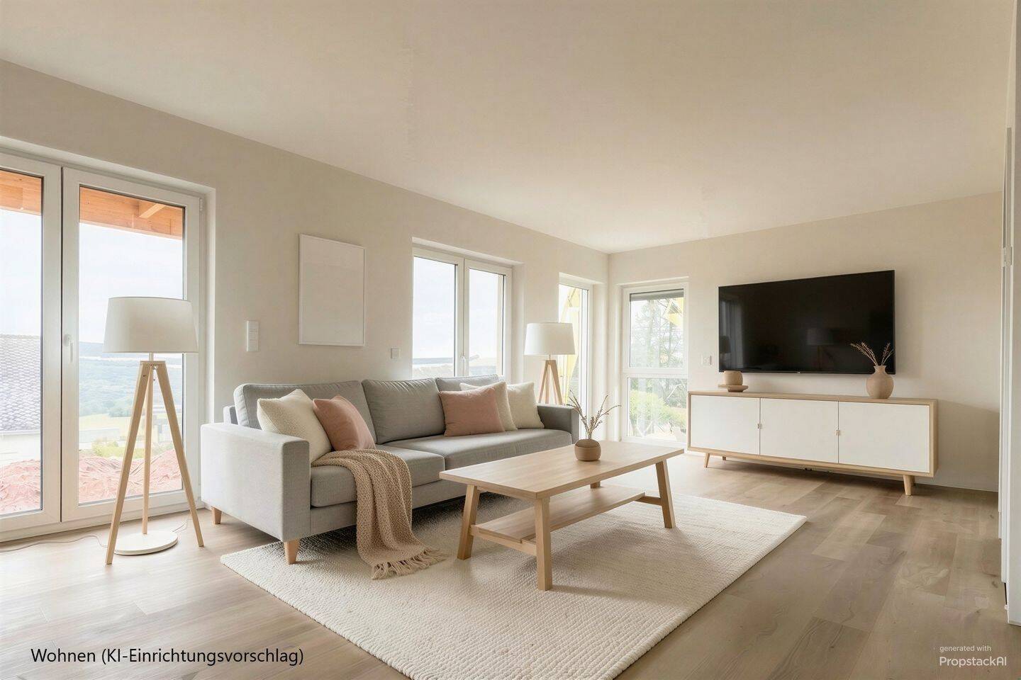 Neubau-Erstbezug, 2 Zimmer-Wohnung, ruhig und naturnah wohnen in Korlingen, 54317 Korlingen