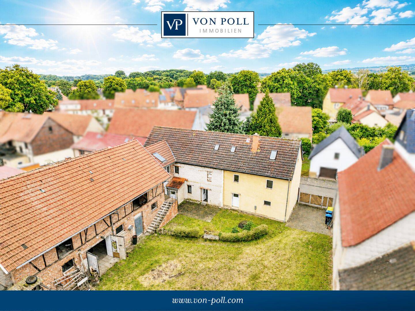 Bauernhaus mit Einliegerwohnung und großem Garten für Visionen, 99439 Neumark